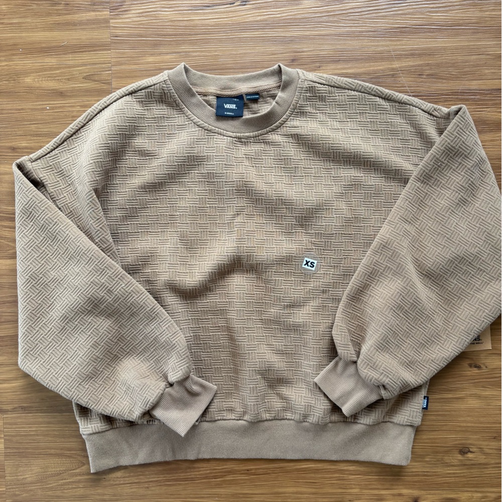 Vans Women's Brown Textured Sweatshirt